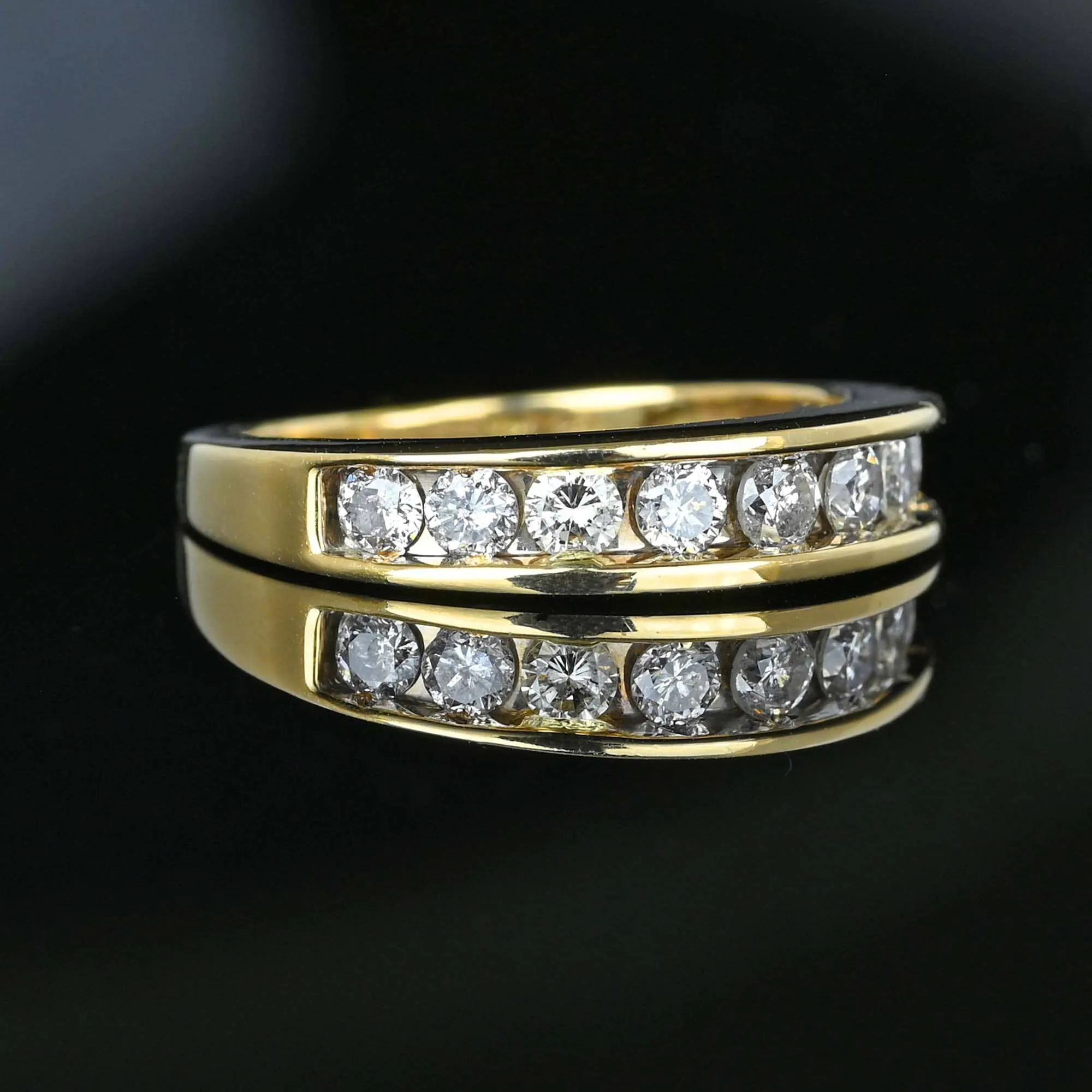 Vintage .75 Carat Diamond Ring Band in 14K Gold