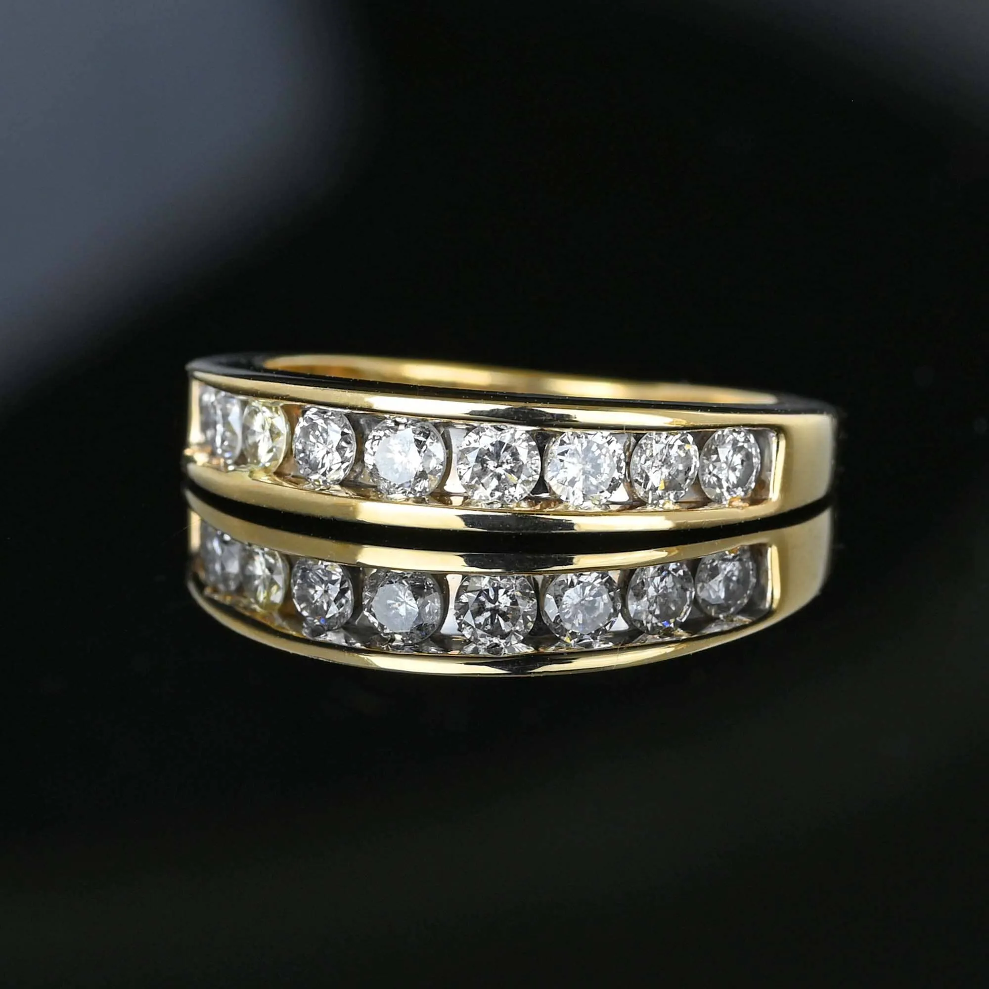 Vintage .75 Carat Diamond Ring Band in 14K Gold