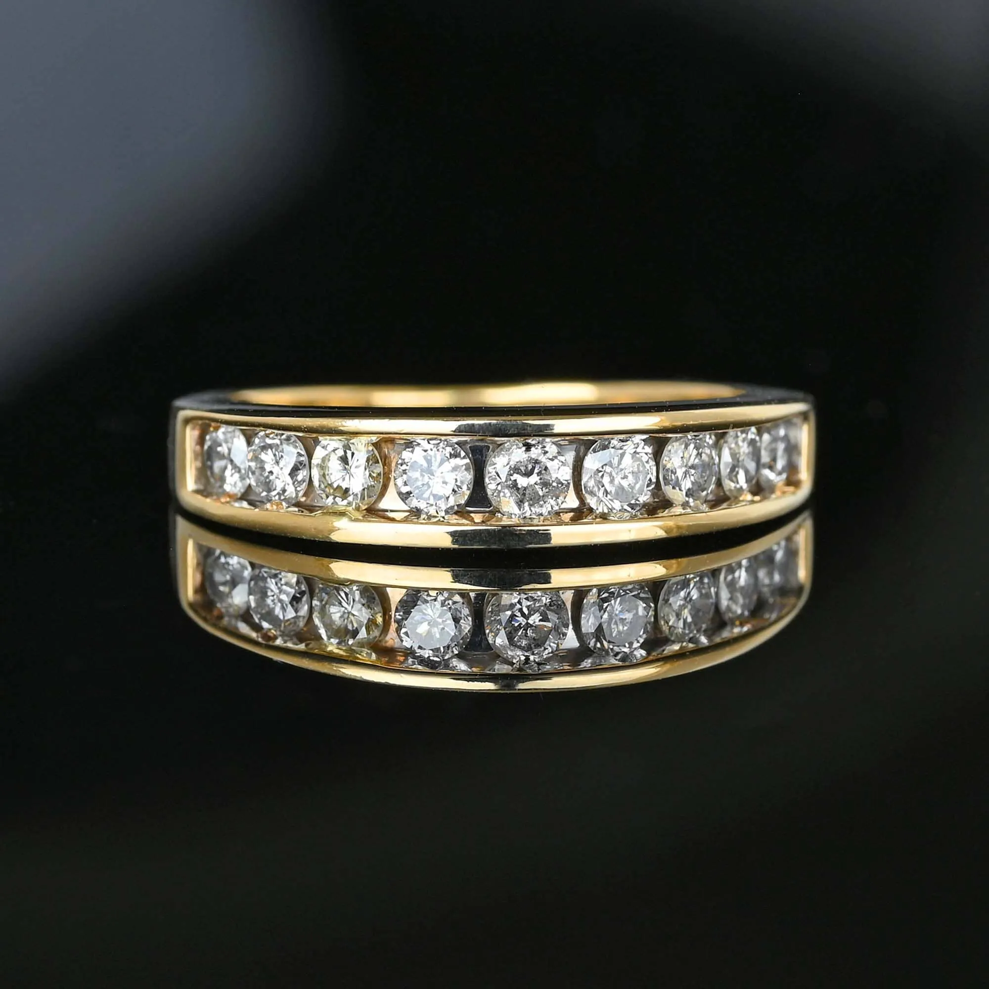 Vintage .75 Carat Diamond Ring Band in 14K Gold