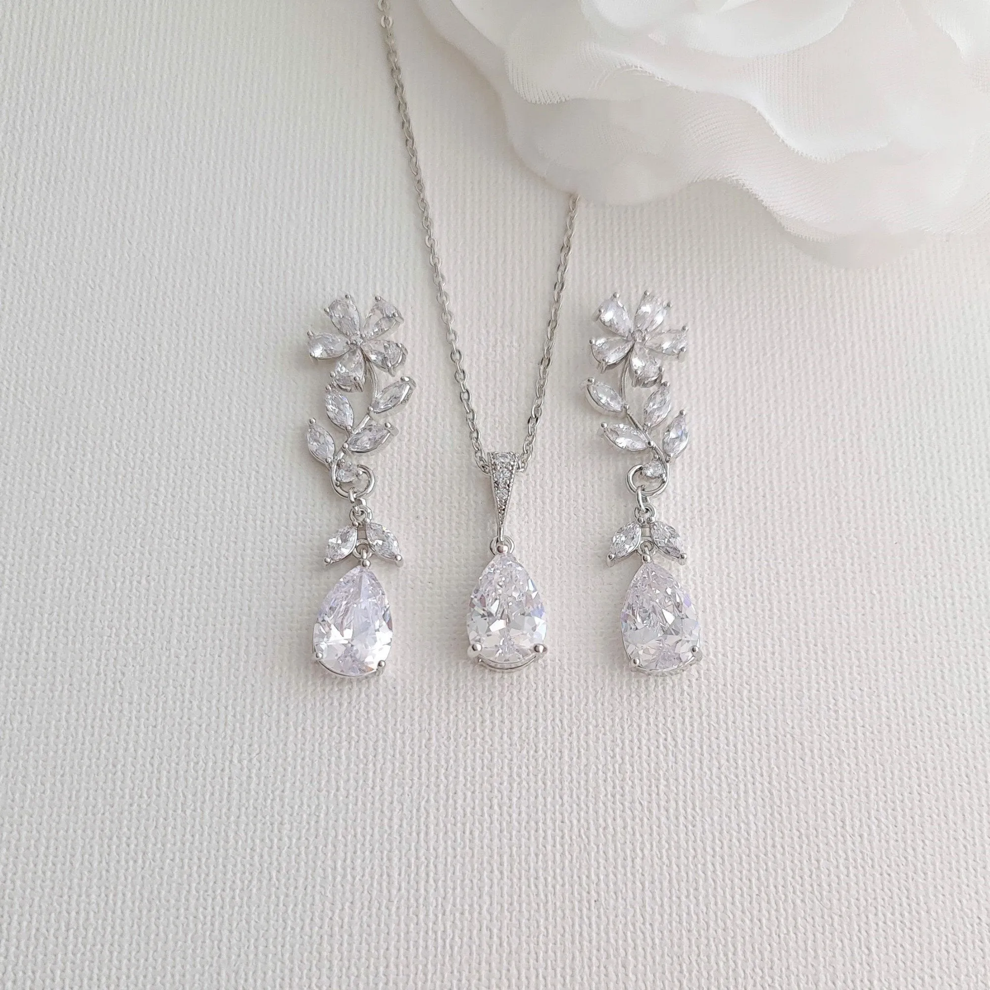 Wedding Jewelry Set for Brides-Daisy